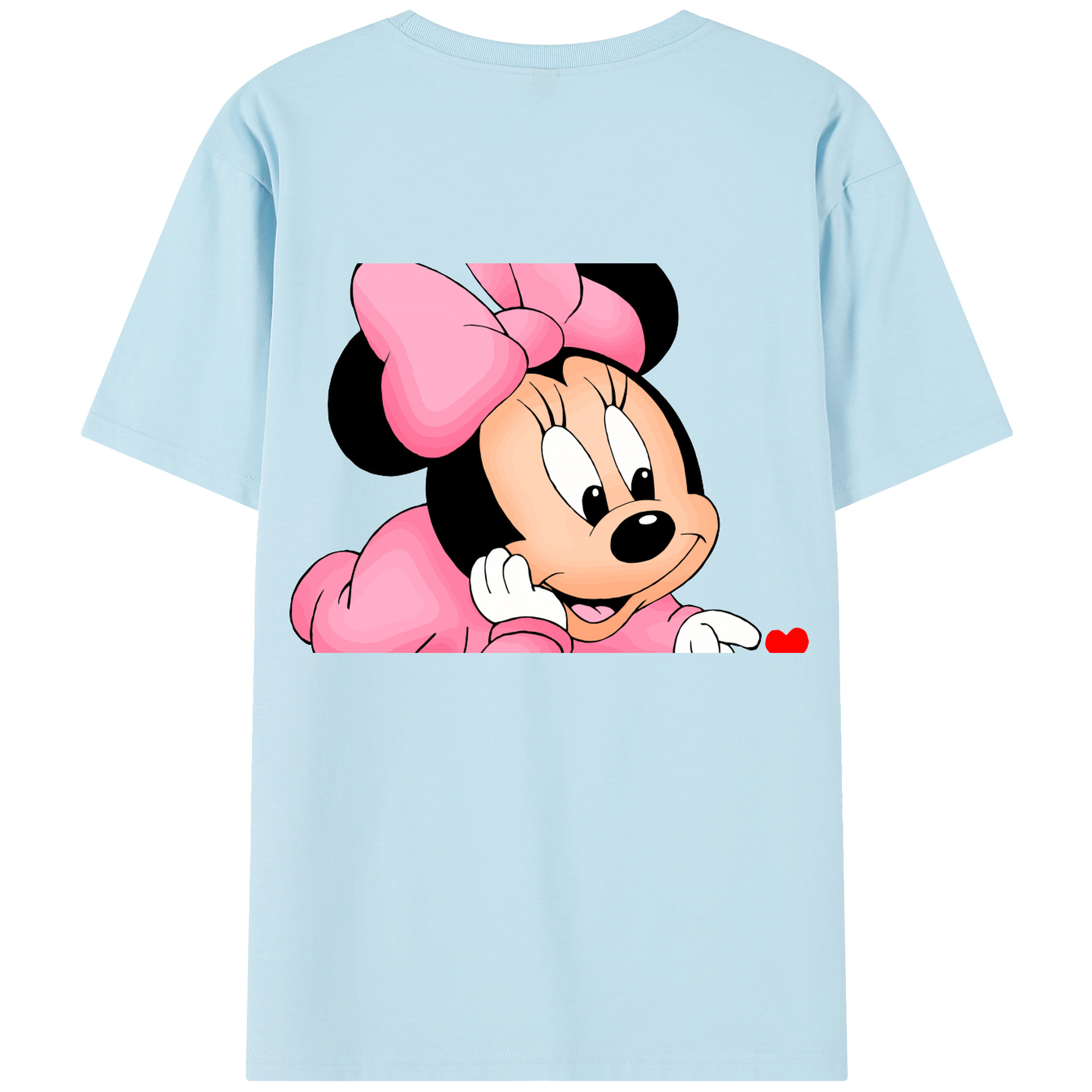 （画像用） ミッキーマウス Mickey Mouse 綿100％半袖Tシャツ（背面プリント）